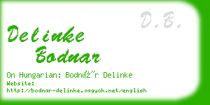 delinke bodnar business card